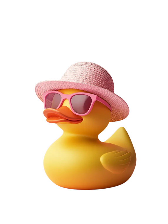 Stylish Duck V4 Vinyl Car Decal Sticker – Waterproof & UV-Resistant 8"