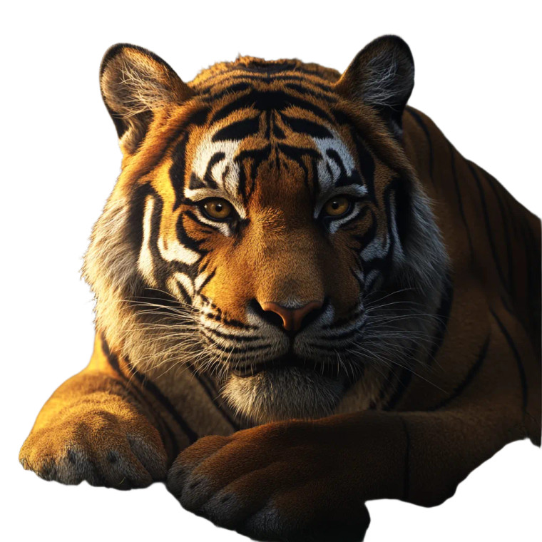 Huge Tiger Vinyl Car Decal Sticker – Waterproof & UV-Resistant 8"