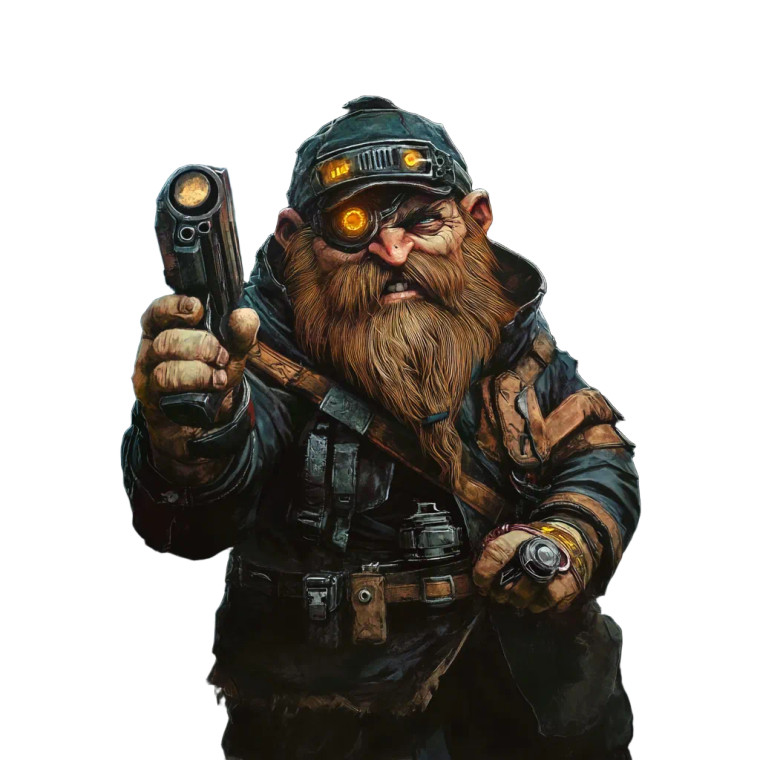 Smuggler Dwarf Vinyl Car Decal Sticker – Waterproof & UV-Resistant 8"