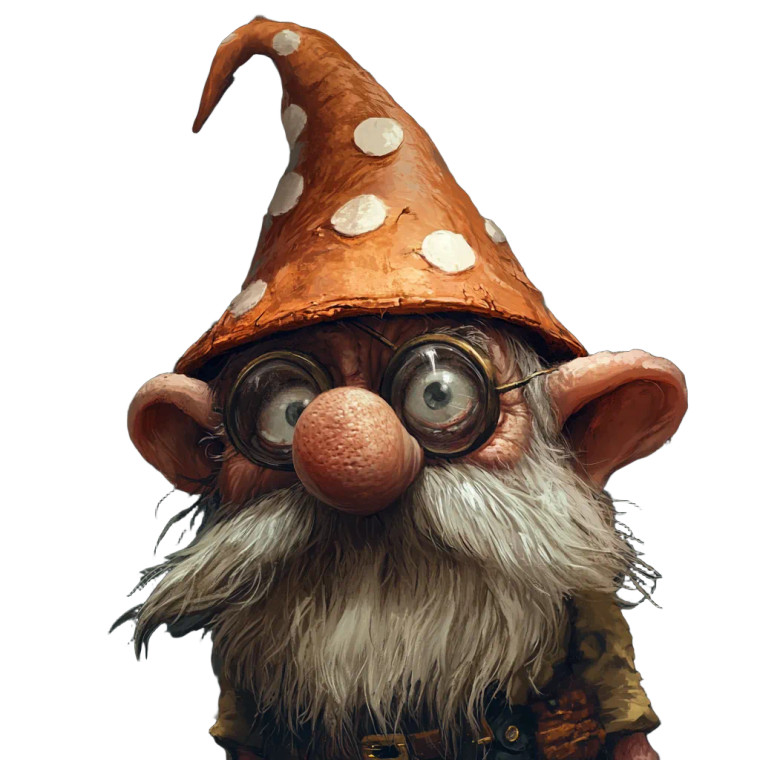 Crazy Gnome Vinyl Car Decal Sticker – Waterproof & UV-Resistant 8"