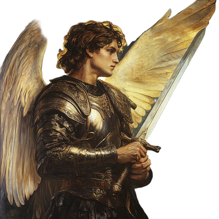 Archangel Michael V19 Vinyl Car Decal Sticker – Waterproof & UV-Resistant 8"