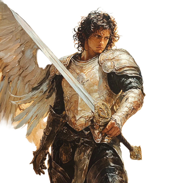 Archangel Michael V17 Vinyl Car Decal Sticker – Waterproof & UV-Resistant 8"