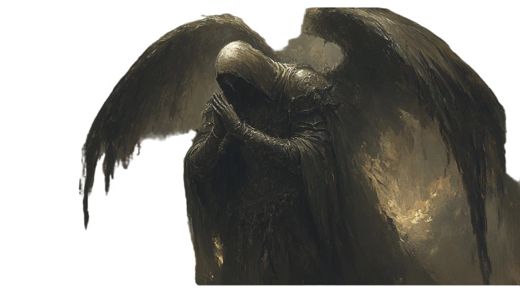 Forsaken Archangel Vinyl Car Decal Sticker – Waterproof & UV-Resistant 8"