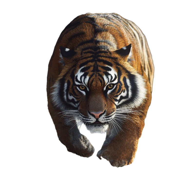 Majestic Amur Tiger Vinyl Car Decal Sticker – Waterproof & UV-Resistant 8"