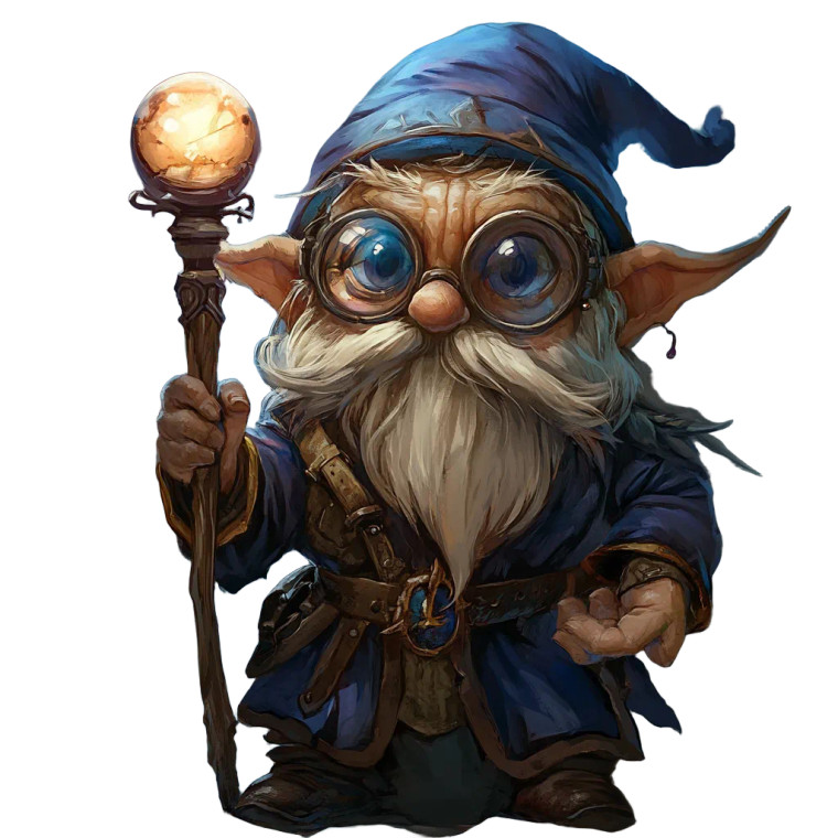 Gnome Wizard Oracle Vinyl Car Decal Sticker – Waterproof & UV-Resistant 8"