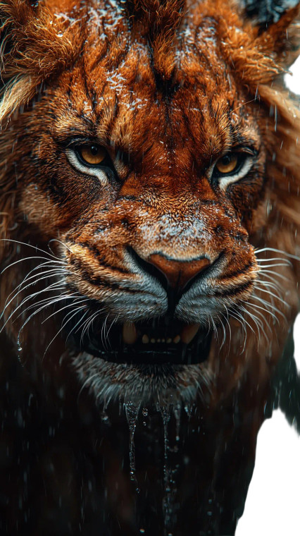 Shark-Lion Hybrid Vinyl Car Decal Sticker – Waterproof & UV-Resistant 8"