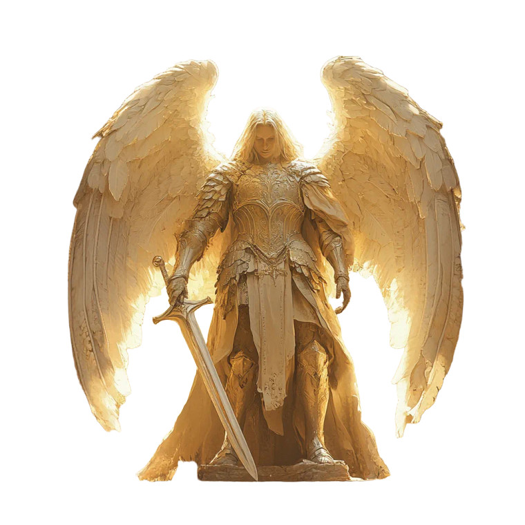 Archangel Gabriel V2 Vinyl Car Decal Sticker – Waterproof & UV-Resistant 8"