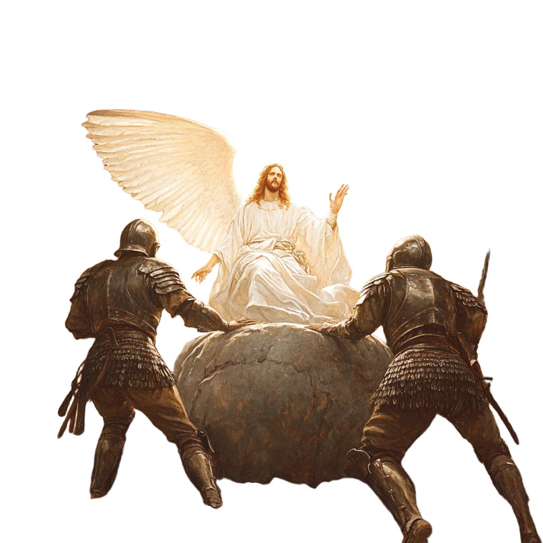 Risen Angel Warrior Vinyl Car Decal Sticker – Waterproof & UV-Resistant 8"