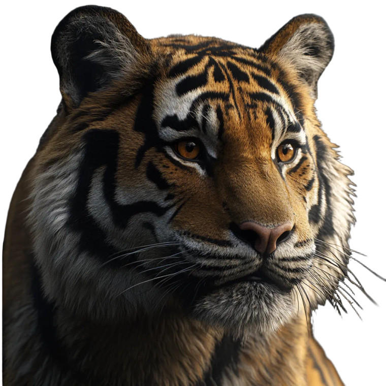Tiger V16 Vinyl Car Decal Sticker – Waterproof & UV-Resistant 8"