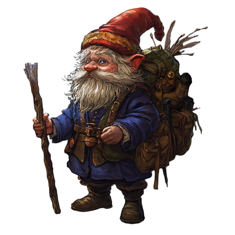 Budding Gnome Wizard Vinyl Car Decal Sticker – Waterproof & UV-Resistant 8" Budding Gnome Wizard Vinyl Car Decal Sticker – Waterproof & UV-Resistant 8"