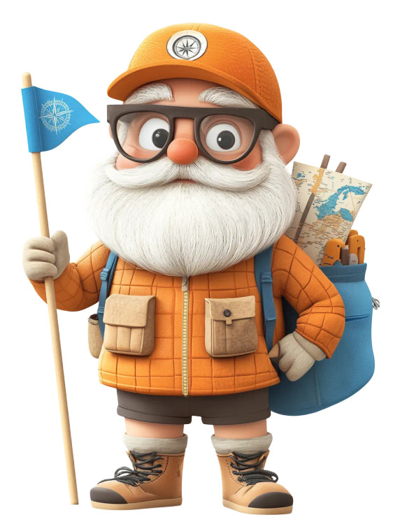 Professor Compass V2 Vinyl Car Decal Sticker – Waterproof & UV-Resistant 8"