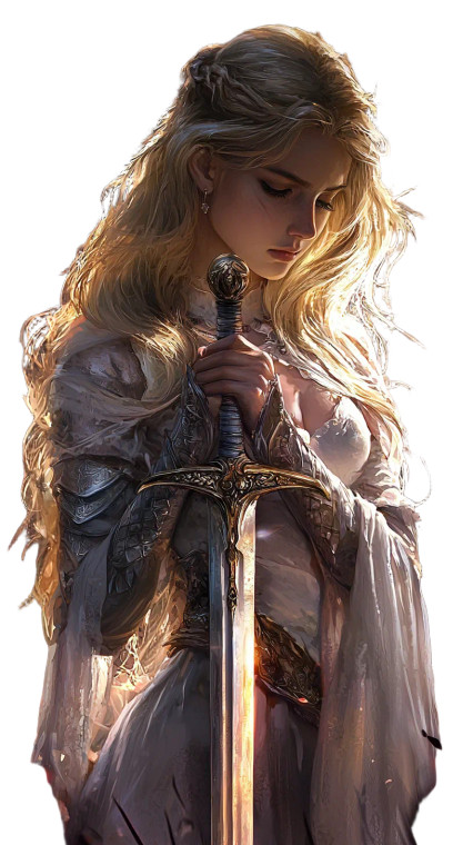 Gwinevere With Excalibur Vinyl Car Decal Sticker – Waterproof & UV-Resistant 8"