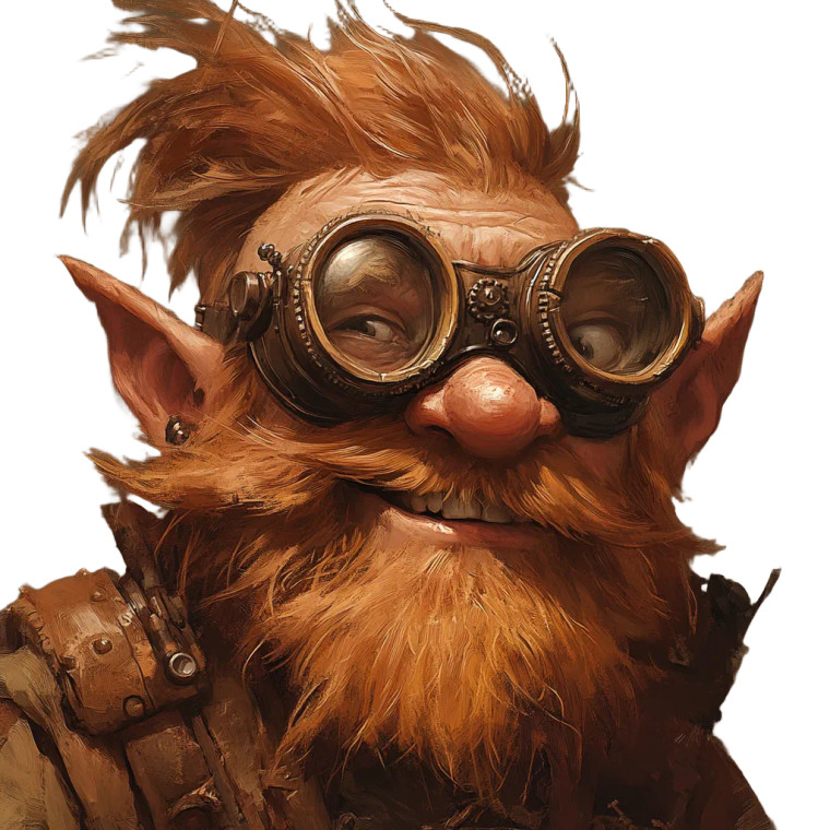 Lively Gnome Portrait Vinyl Car Decal Sticker – Waterproof & UV-Resistant 8"