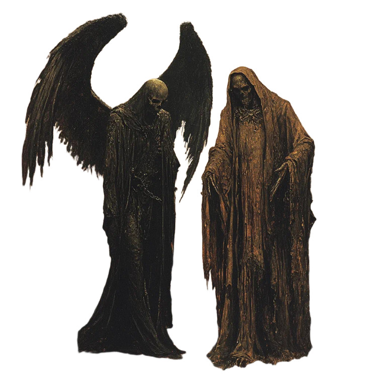 Grim Reaper Angel V5 Vinyl Car Decal Sticker – Waterproof & UV-Resistant 8"