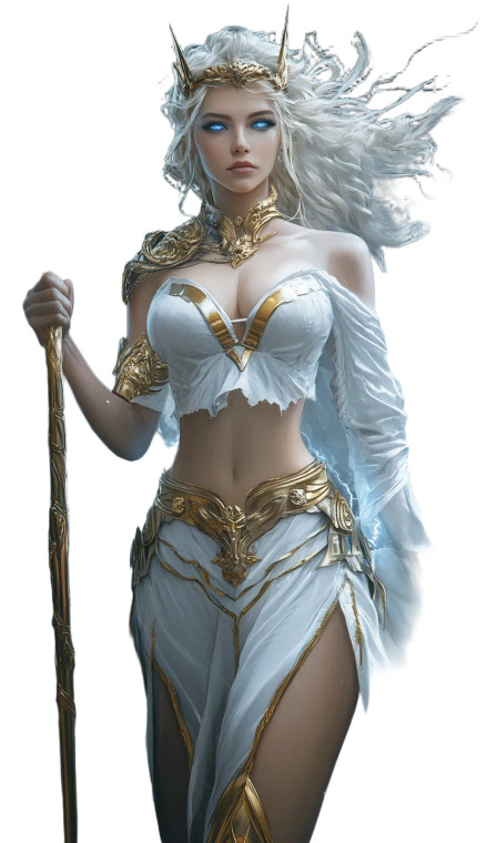 Storm Goddess Vinyl Car Decal Sticker – Waterproof & UV-Resistant 8"