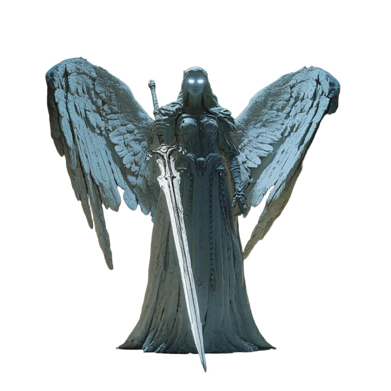 Zariel Stone Statue Vinyl Car Decal Sticker – Waterproof & UV-Resistant 8"