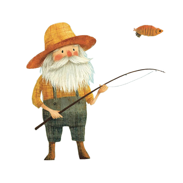 Old Angler Book Vinyl Car Decal Sticker – Waterproof & UV-Resistant 8"