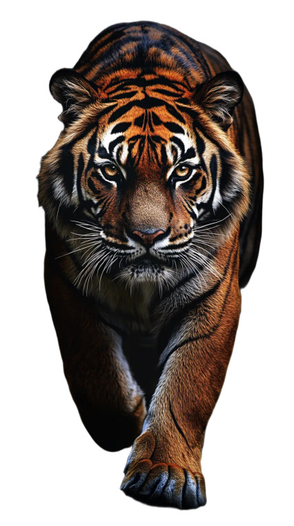 Badass Tiger Vinyl Car Decal Sticker – Waterproof & UV-Resistant 8"
