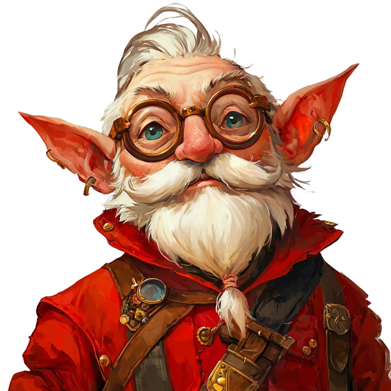 Fantasy Gnome Cashier Vinyl Car Decal Sticker – Waterproof & UV-Resistant 8"