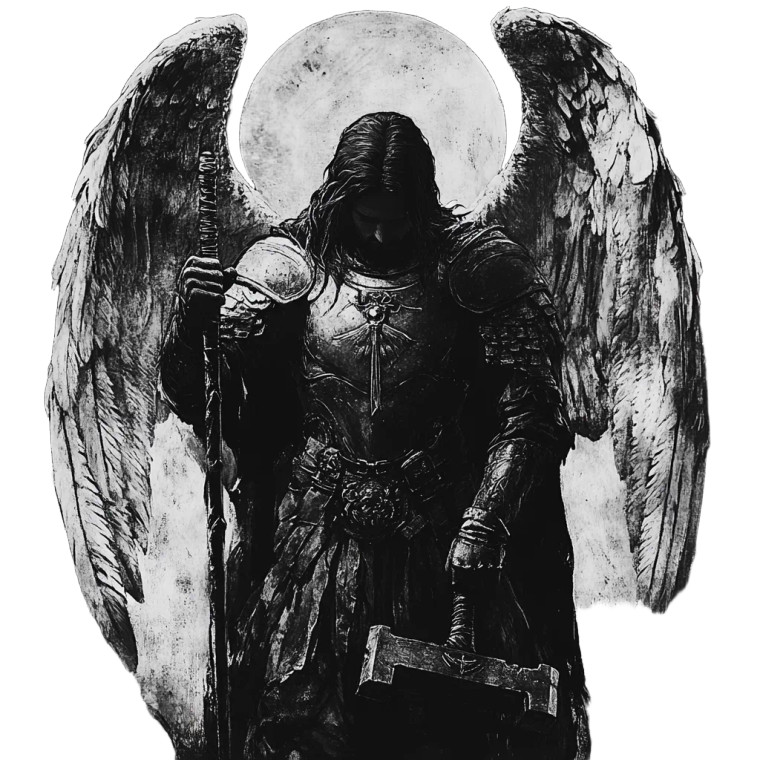 St. Michael Archangel V4 Vinyl Car Decal Sticker – Waterproof & UV-Resistant 8"