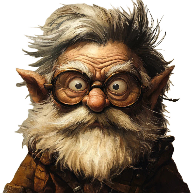 Old Gnome Wizard Vinyl Car Decal Sticker – Waterproof & UV-Resistant 8"