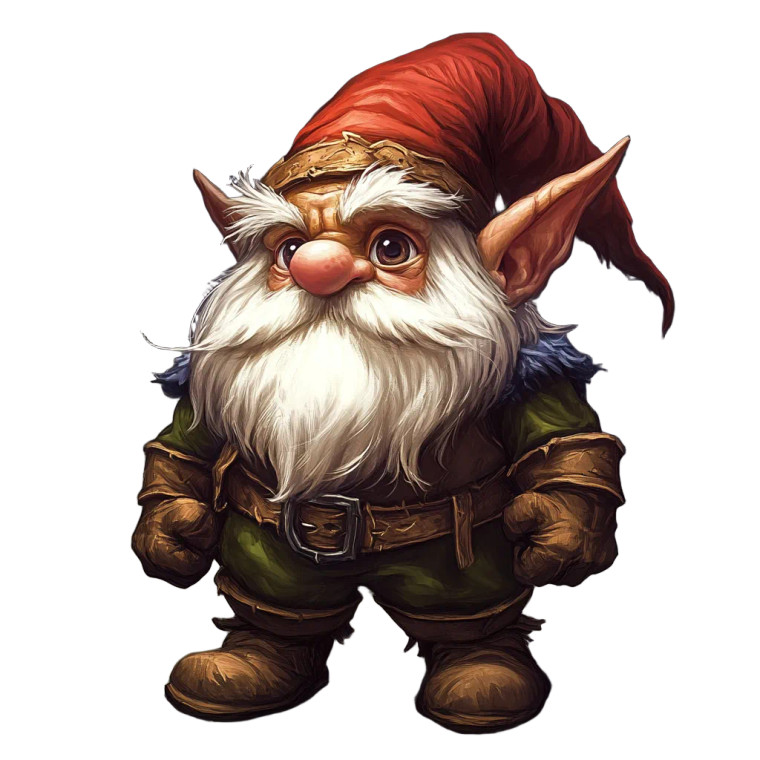 Wow Gnome Vinyl Car Decal Sticker – Waterproof & UV-Resistant 8"