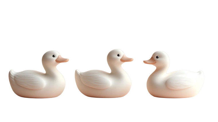 Ceramic Duck Ornaments Vinyl Car Decal Sticker – Waterproof & UV-Resistant 8"