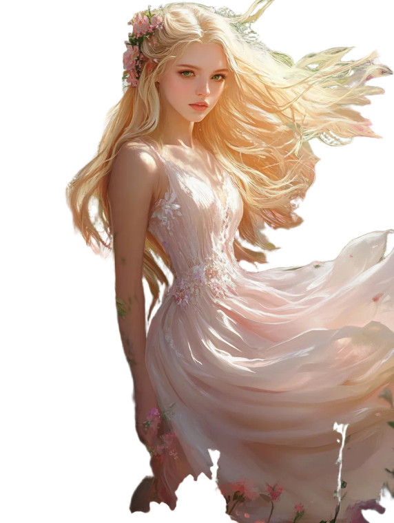 Ethereal Blonde In Garden Vinyl Car Decal Sticker – Waterproof & UV-Resistant 8"