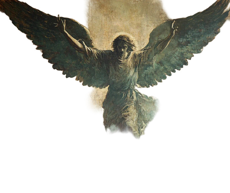 Neo-Gothic Angel Vinyl Car Decal Sticker – Waterproof & UV-Resistant 8"
