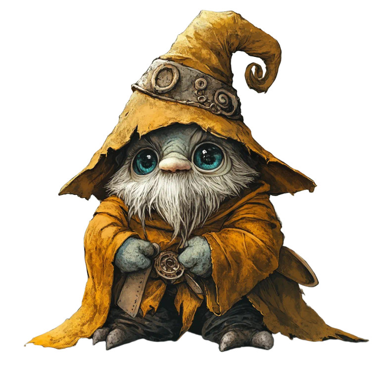 Weathered Rock Gnome Vinyl Car Decal Sticker – Waterproof & UV-Resistant 8"