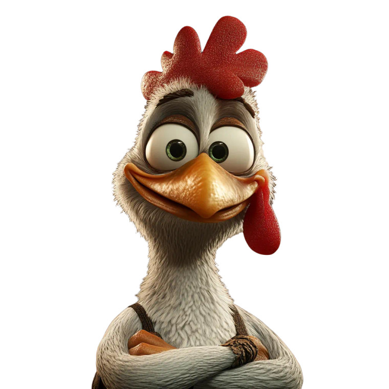 Happy Chef Chicken Vinyl Car Decal Sticker – Waterproof & UV-Resistant 8"