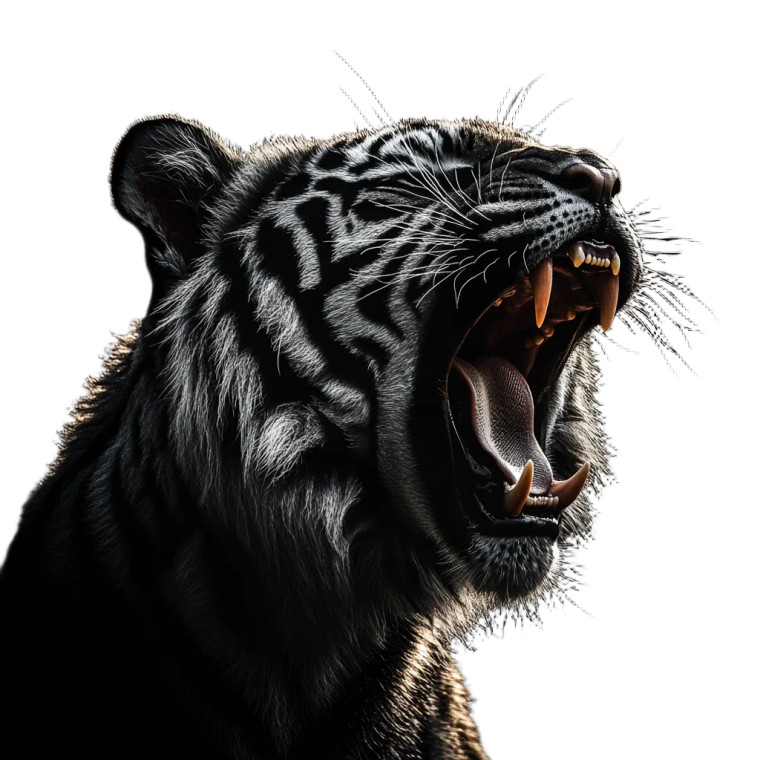 Tiger Tattoo Design Vinyl Car Decal Sticker – Waterproof & UV-Resistant 8"