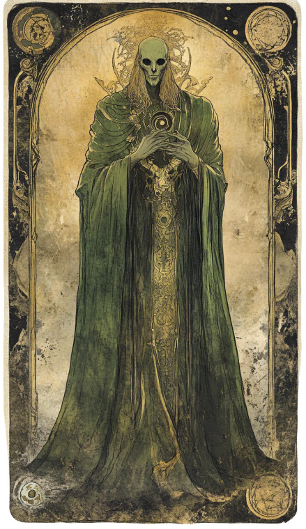 Retro Fantasy Tarot Vinyl Car Decal Sticker – Waterproof & UV-Resistant 8"