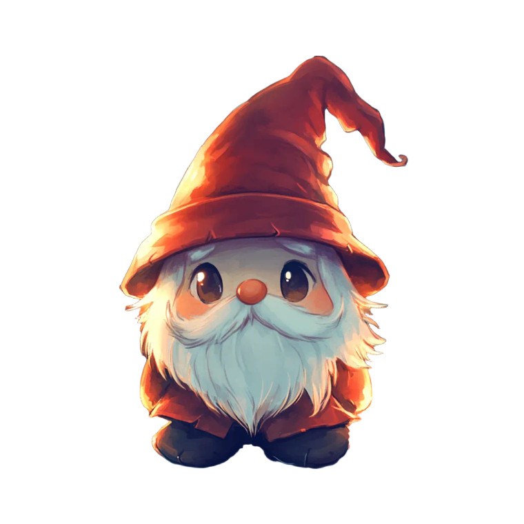 Chibi Marshmallow Dwarf Vinyl Car Decal Sticker – Waterproof & UV-Resistant 8"