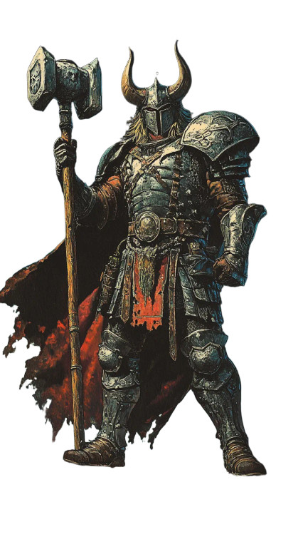 Iron-Clad Warlord Vinyl Car Decal Sticker – Waterproof & UV-Resistant 8"