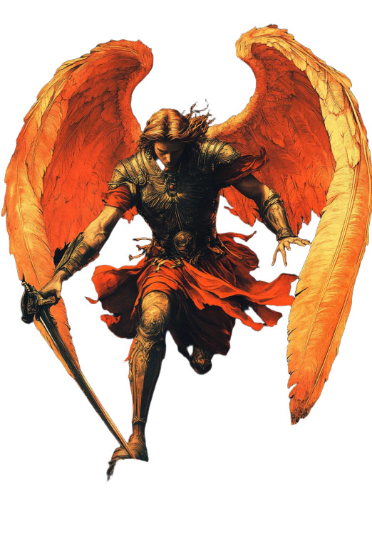 St. Michael Slaying Satan Vinyl Car Decal Sticker – Waterproof & UV-Resistant 8"