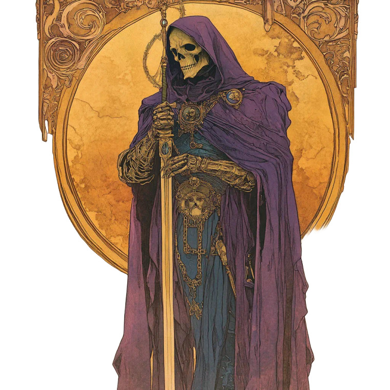 Skeletor By Mucha Vinyl Car Decal Sticker – Waterproof & UV-Resistant 8" Skeletor By Mucha Vinyl Car Decal Sticker – Waterproof & UV-Resistant 8"