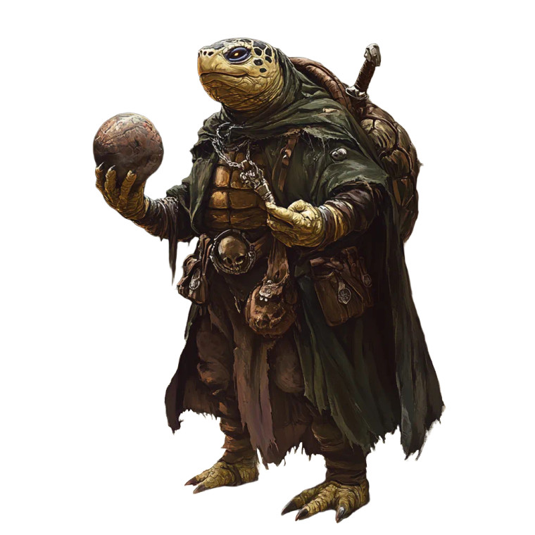 Necromancy Turtle Wizard Vinyl Car Decal Sticker – Waterproof & UV-Resistant 8"