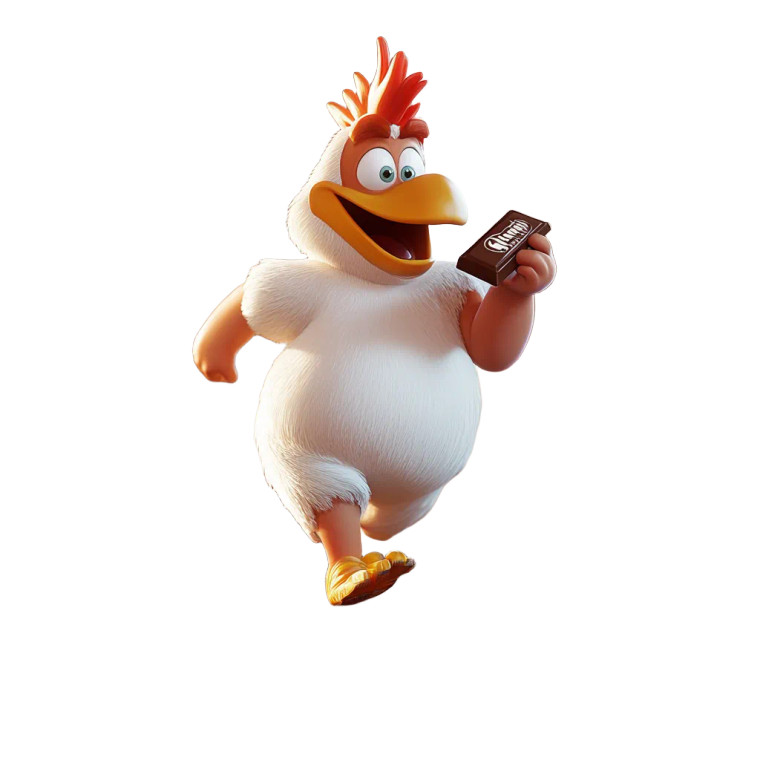 Foghorn Leghorn Running Vinyl Car Decal Sticker – Waterproof & UV-Resistant 8"