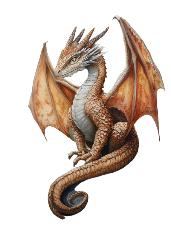 Woodland Dragon Vinyl Car Decal Sticker – Waterproof & UV-Resistant 8"