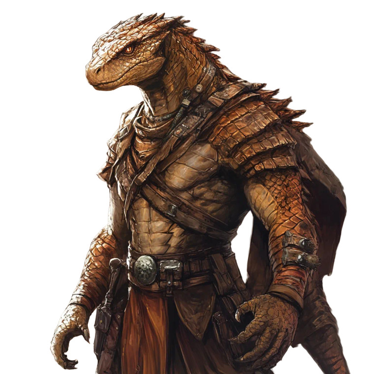 Lizardman Warrior Vinyl Car Decal Sticker – Waterproof & UV-Resistant 8"