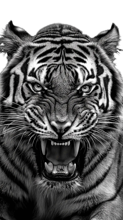 Roaring Tiger V41 Vinyl Car Decal Sticker – Waterproof & UV-Resistant 8"