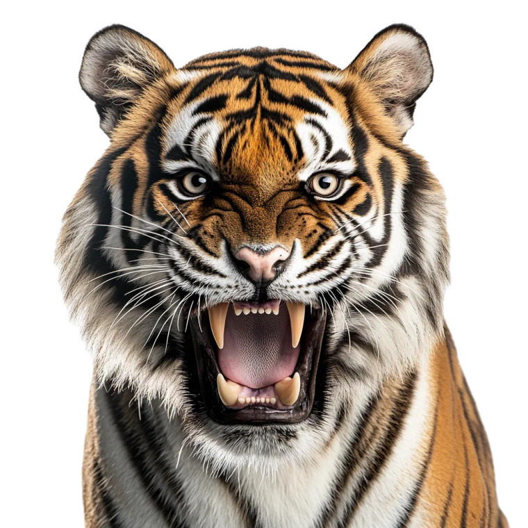 Fierce Tiger V19 Vinyl Car Decal Sticker – Waterproof & UV-Resistant 8"