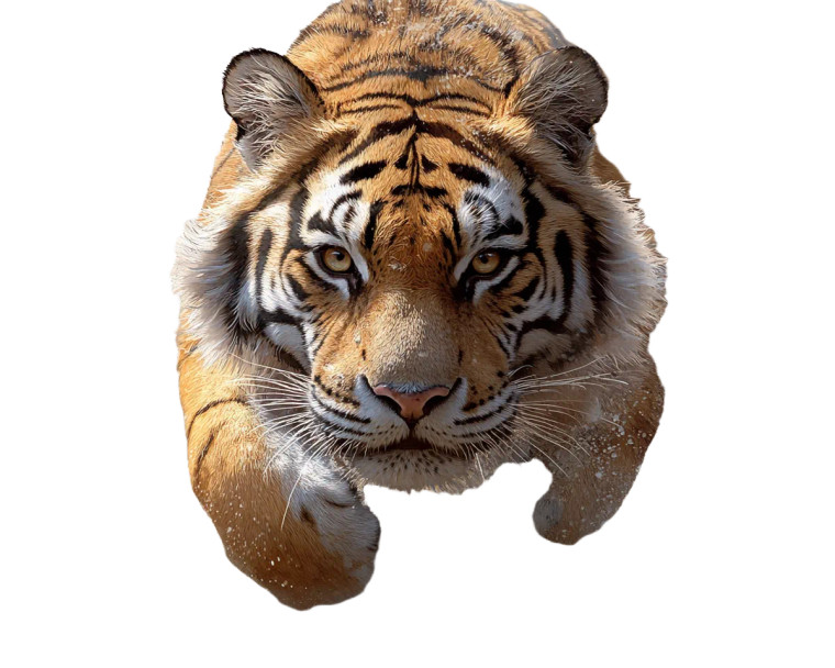 Jungle Tiger V2 Vinyl Car Decal Sticker – Waterproof & UV-Resistant 8"