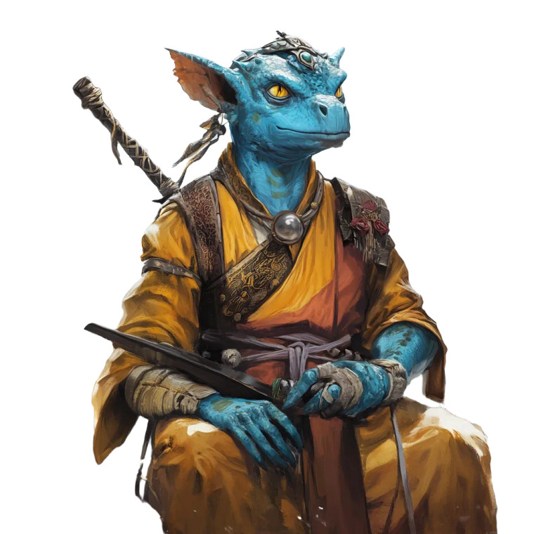 Blue Kobold Monk Vinyl Car Decal Sticker – Waterproof & UV-Resistant 8"