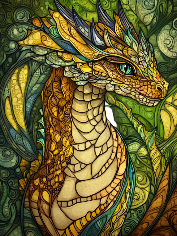 Mystical Dragon Cover Vinyl Car Decal Sticker – Waterproof & UV-Resistant 8"