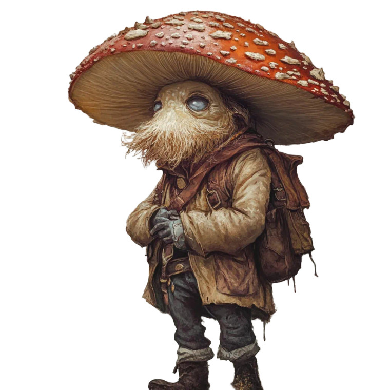 Mushroom Smurf Vinyl Car Decal Sticker – Waterproof & UV-Resistant 8"