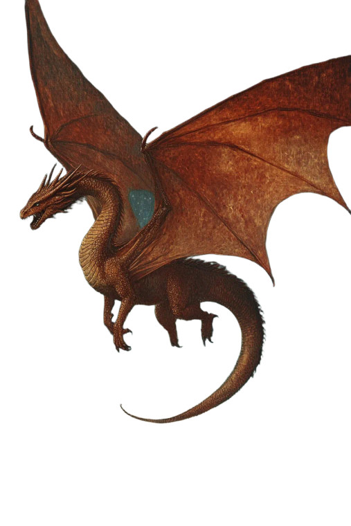 Medieval Dragon Sky Vinyl Car Decal Sticker – Waterproof & UV-Resistant 8"