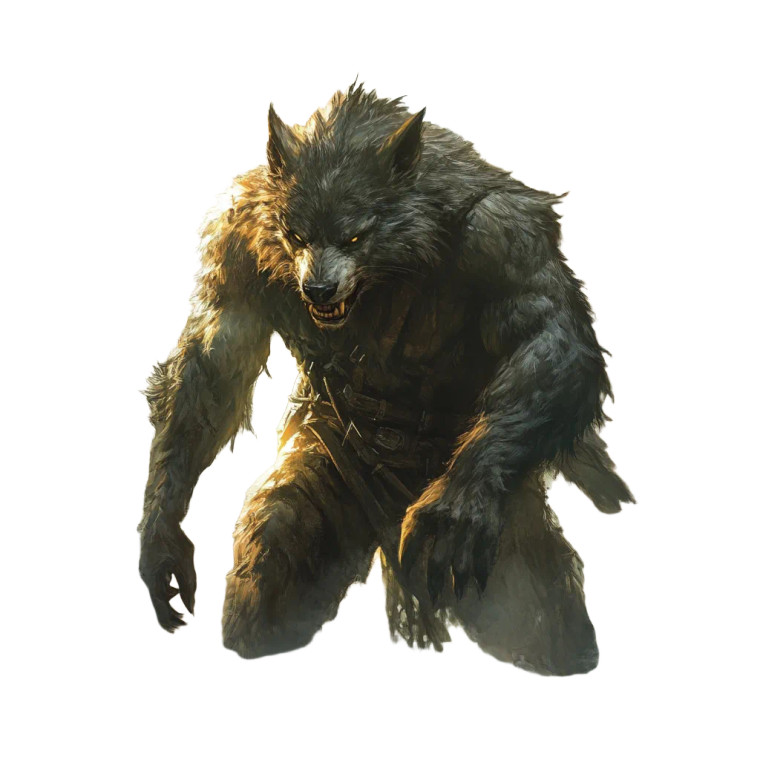 Werewolf Monster Portrait Vinyl Car Decal Sticker – Waterproof & UV-Resistant 8"