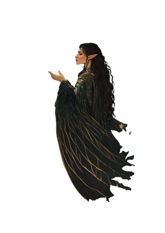 Forest Mother Elf Vinyl Car Decal Sticker – Waterproof & UV-Resistant 8"